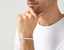 The Outer Wave Bracelet in Sterling Silver on a male thumbnail
