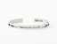The Cut Wave Bracelet placed horizontal in Antiqued Sterling Silver thumbnail
