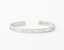 The Cut Wave Bracelet placed horizontal in Sterling Silver thumbnail